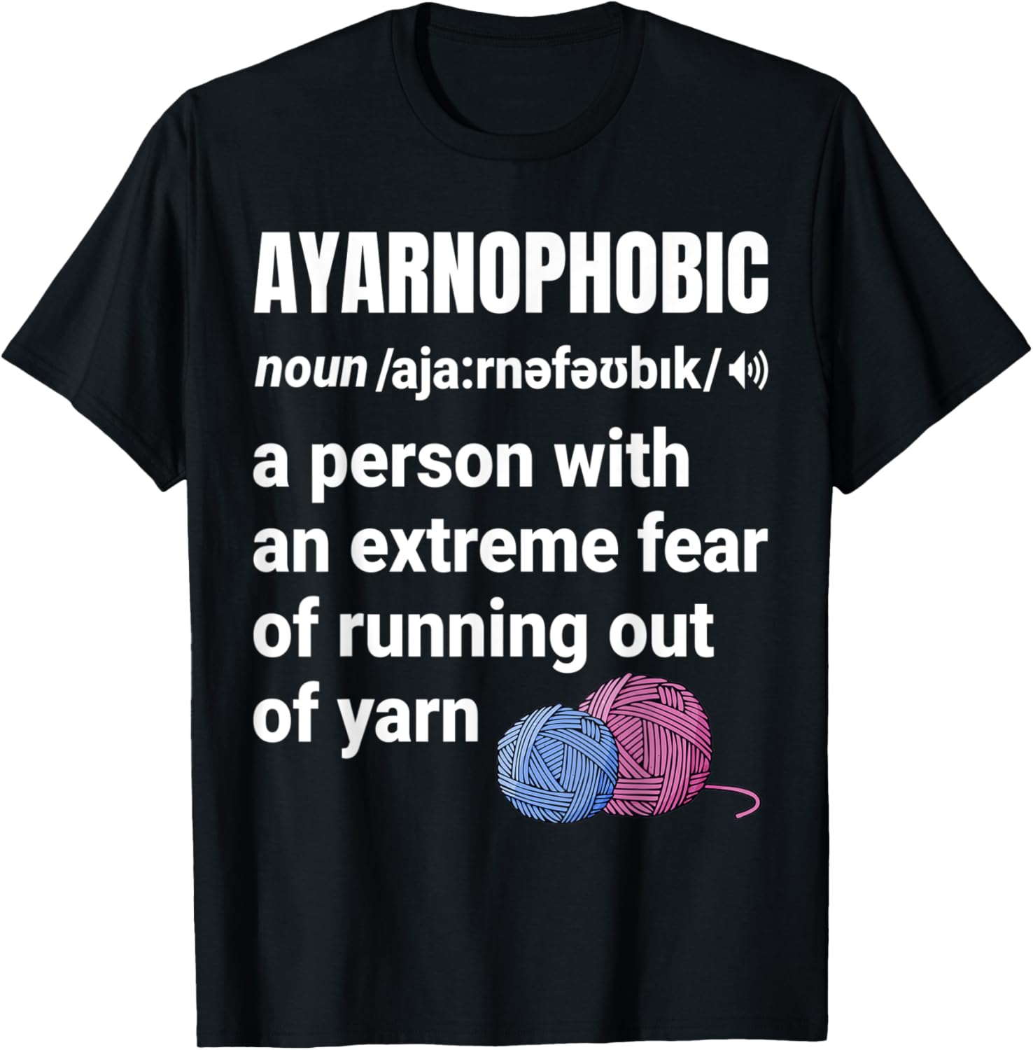 Ayarnophobic Funny Knitting Knitter Yarn Yarn Supply | High Search Volume | Customer Favorite