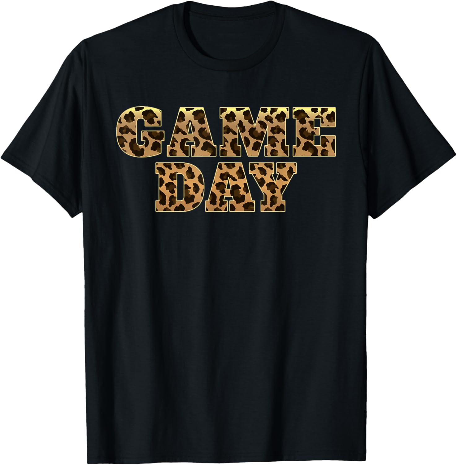 Leopard Game Day American Football Volleyball Soccer Vibes Apparel High Search Demand Everyday Wear
