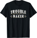 Trouble Maker T Shirt Funny Vintage Slogan Tee Mischievous T-Shirt | High Search Volume | Aesthetic Fit