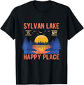 Sylvan Lake Is My Happy Place Camping Sayings Camper Apparel | Top Conversion Title | Perfect Gift Choice