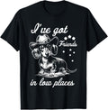 Retro I've Got Friends In Low Places Funny Dachshund Cowboy Apparel | High Search Volume | Daily Wear Essential