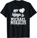 My Heart Belongs to Michael Morales Prospect Baseball Fan Apparel | US Best Seller