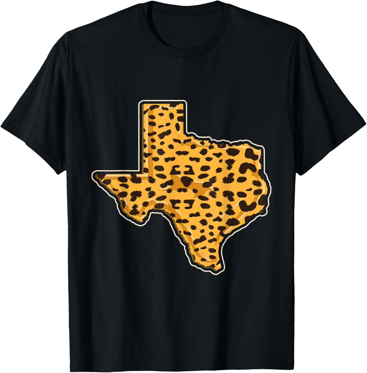 Texas Map Cheetah Print Apparel Trending US Hot Right Now