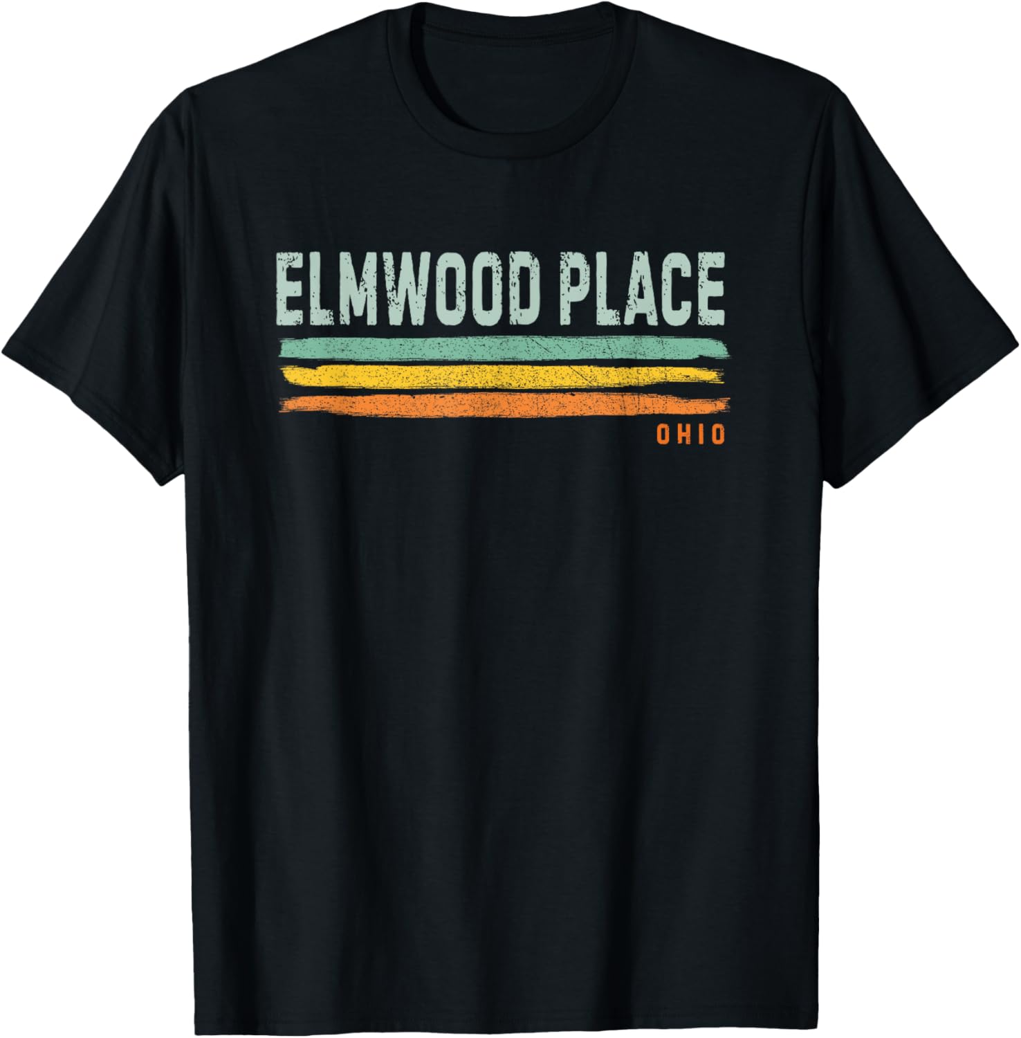 Vintage Stripes Elmwood Place OH Apparel | Premium Quality | Daily Wear Essential