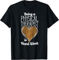 Physical Therapist Therapy Assistant Leopard Cheetah Heart Apparel Trending US Best Seller Look