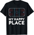 My Happy Place Hockey Tshirt for Hockey Lover T-Shirt | US Viral Pick | Aesthetic Casual Look
