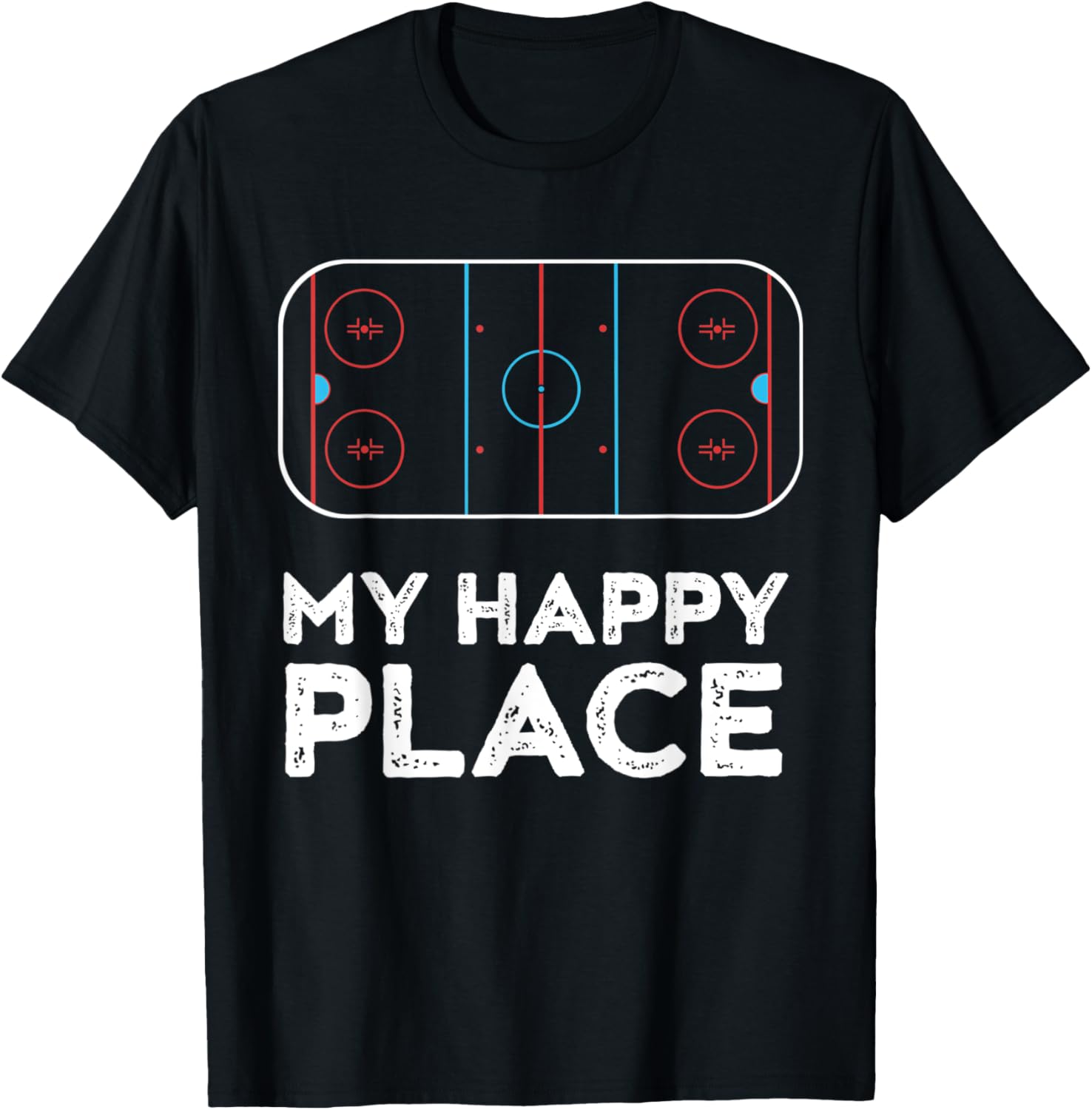 My Happy Place Hockey Tshirt for Hockey Lover T-Shirt | US Viral Pick | Aesthetic Casual Look