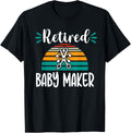 Retro Sunset Vasectomy Surgery Humor Retired Baby Maker Apparel | US Viral Style | Comfort Daily Wear