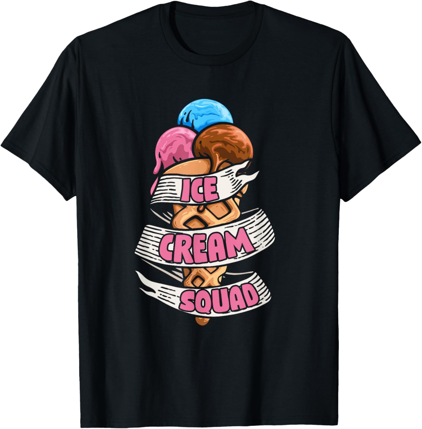 Ice Cream Squad Gelato Maker Frozen Dessert Lover Ice Cream T-Shirt for Men Women Kids T-Shirt | Best Seller Pick | Perf...