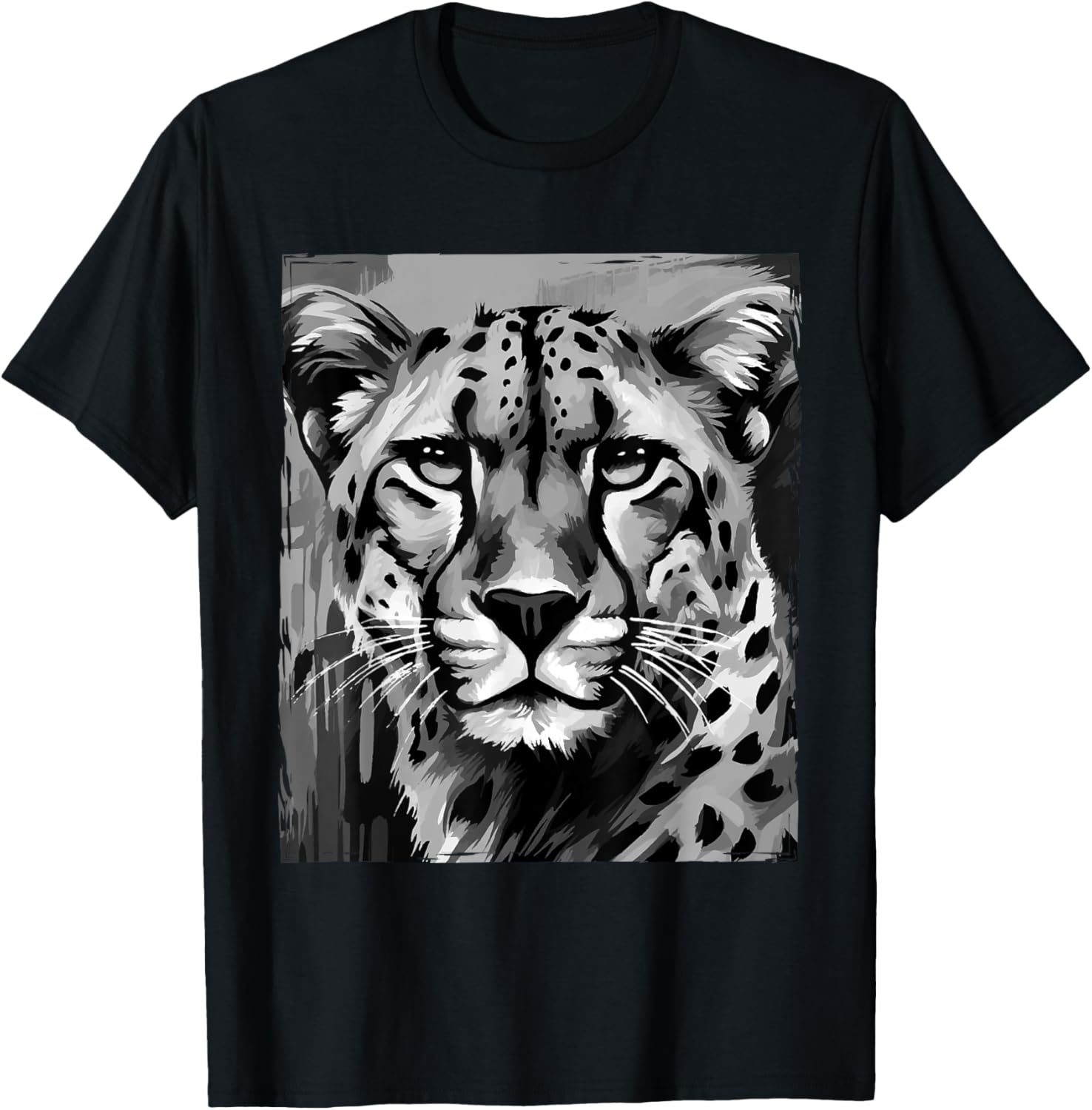 Cheetah Artwork Portrait Head Animal Apparel Viral TikTok Find US Top Pick