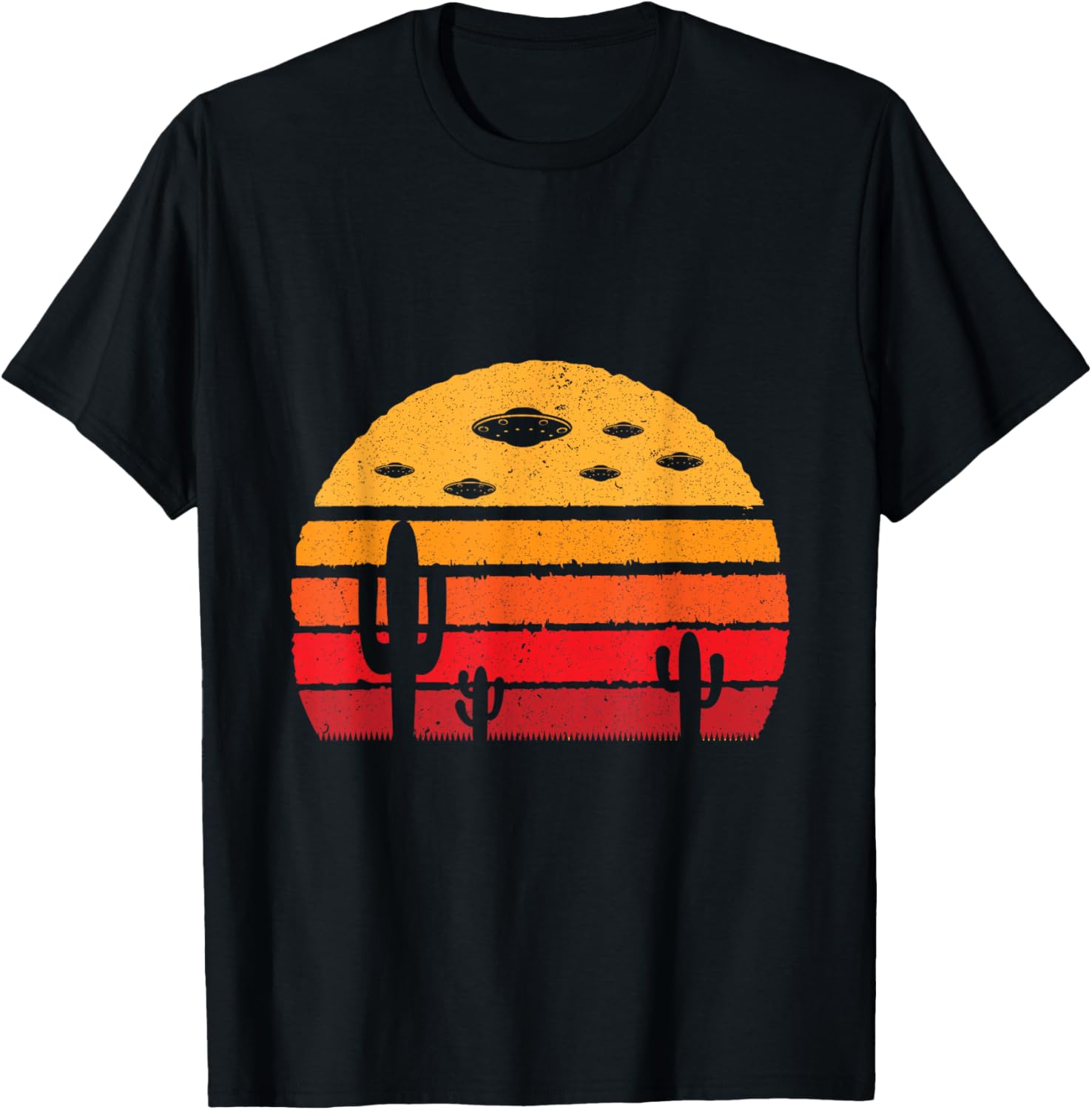UFO Alien Retro Desert T-Shirt Extraterrestrial Gift T-Shirt | Viral US Pick | Perfect for Crafters