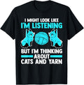 I'm listeting but I'm thinking about cats and yarn cat Men Women Yarn Supply | Top Rated | Best Seller Choice