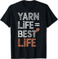 Yarn Life Best Life Crochet T Shirt Crochet Lover T-Shirt | Top Rated | High CTR Title