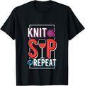Knit Sip Repeat Funny Wine Yarn Humor Yarn Supply | Viral US Pick | Best Seller Choice