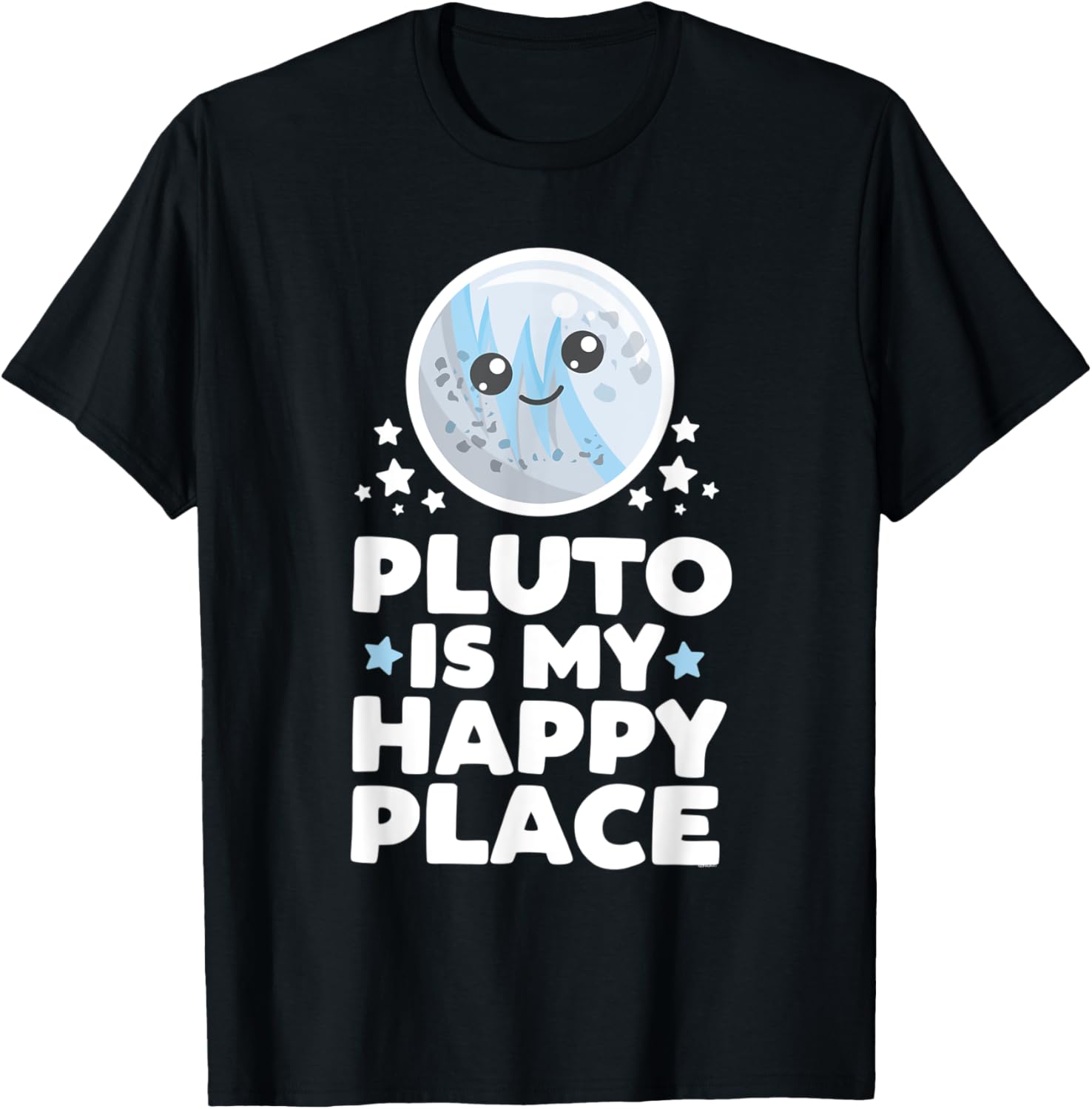 Pluto is My Happy Place Kawaii Planet Cute Space Astronomy Apparel | US Viral Pick | Aesthetic Casual Look