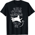 In Case Of Emotional Breakdown Place Cat Here Cats Lover T-Shirt for Men Women Kids T-Shirt | Bestseller Style | Aesthetic Casual Look