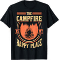 The Campfire Is My Happy Place Camp Apparel | Google Shopping Optimized | Daily Wear Essential