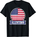 ALLENTOWN - USA - American place name US flag design Apparel | Trending 2025 | Customer Favorite