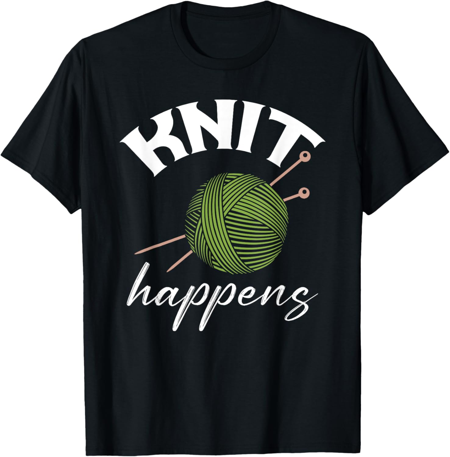 Knit Happens Funny Knitting Lover Yarn Grandma Mother's Day Yarn Supply | Top Rated | High CTR Title