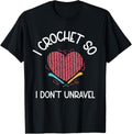 I Crochet So I Don't Unravel Heart Yarn Yarn Supply | Viral US Pick | Best Seller Choice