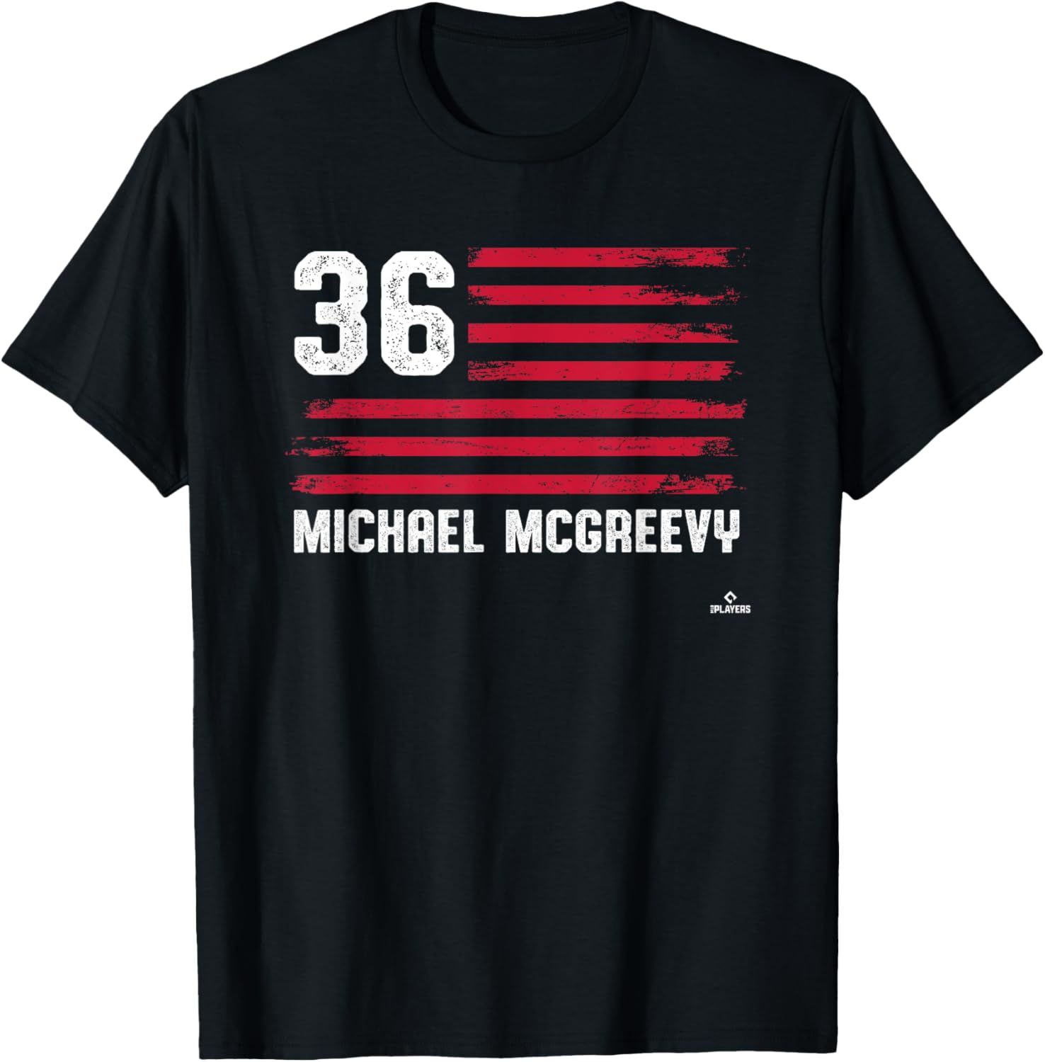 Flag Stripes Michael McGreevy St Louis Baseball MLBPA Apparel | Perfect Gift Idea