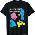 Just Keep Filming Funny Film Director Filmmaker Apparel | US Viral Style | Aesthetic Fit