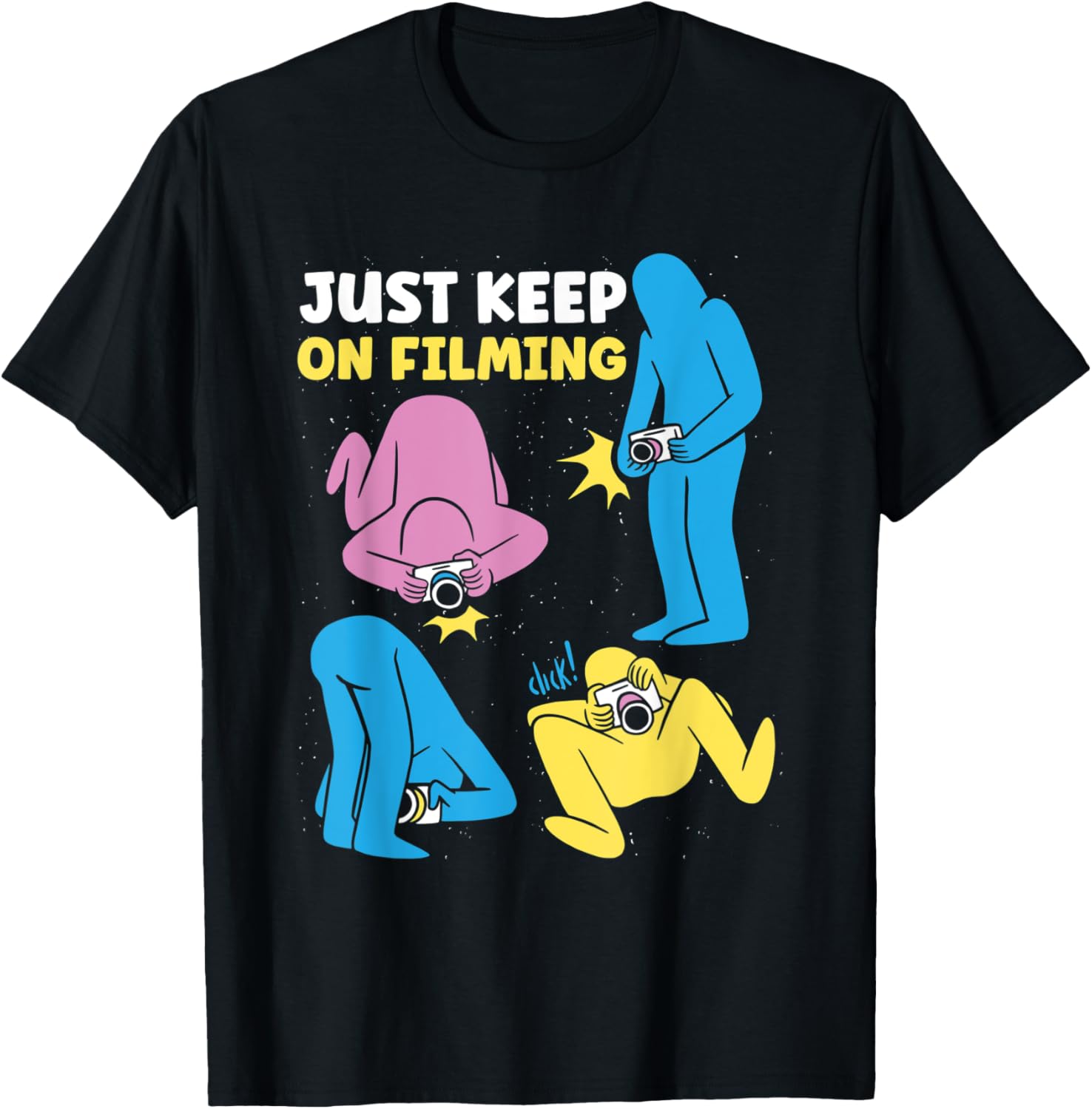 Just Keep Filming Funny Film Director Filmmaker Apparel | US Viral Style | Aesthetic Fit