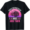 Easily Distracted by Yarn and Dogs Knitting Crochet Yarn Supply | High Search Volume | High CTR Title