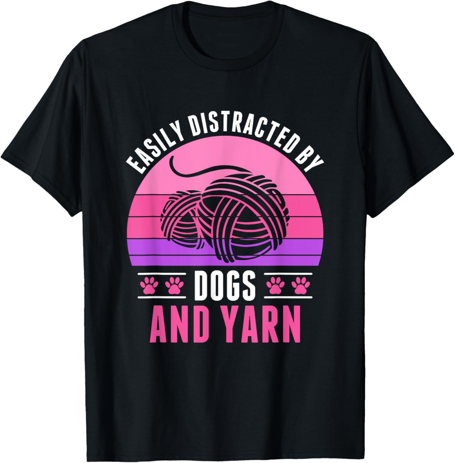 Easily Distracted by Yarn and Dogs Knitting Crochet Yarn Supply | High Search Volume | High CTR Title