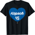 Distressed Heart Michael Kopech Los Angeles Baseball MLBPA Apparel | Trending 2025