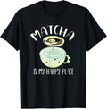 Matcha Tea is My Happy Place Kawaii Teacup Apparel | High Search Volume | Aesthetic Casual Look
