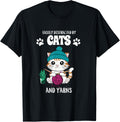 Easily Distracted By Cats & Yarns Cute Knitting Cat Yarn Supply | Viral US Pick | Customer Favorite
