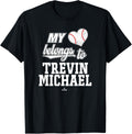 My Heart Belongs to Trevin Michael Prospect Baseball Fan Apparel | Premium Quality