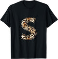 Awesome Letter S Initial Name Leopard Cheetah Print Apparel High Search Demand Everyday Wear