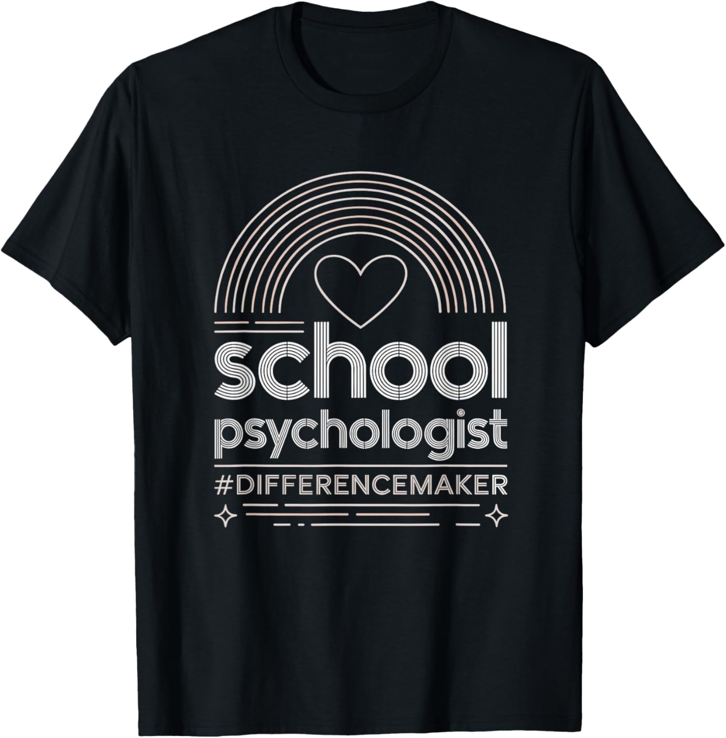 School Psychologist Difference Maker Heart Apparel | Premium Quality | Must-Have Style