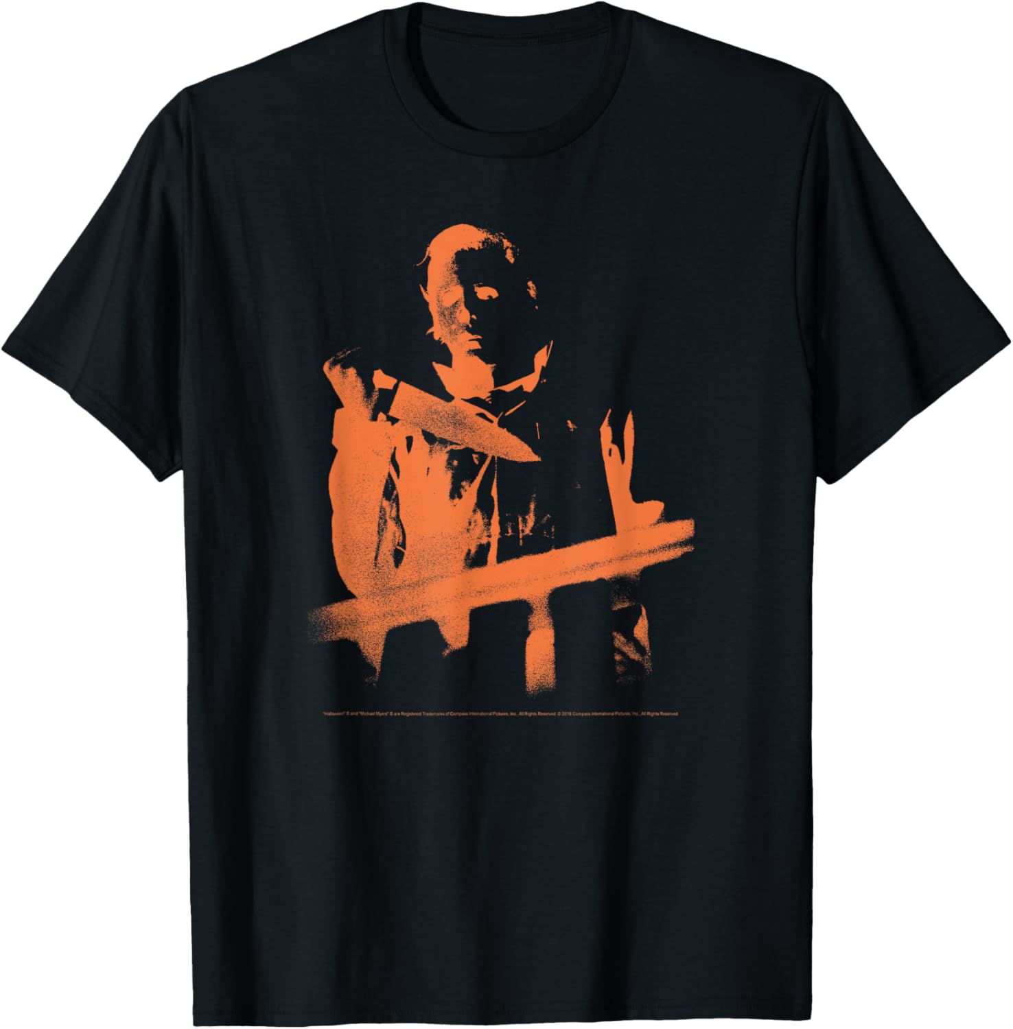 Halloween Michael Myers Inverted T-shirt T-Shirt | Premium Quality