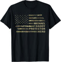 Husband Daddy Protector Hero Camo American Flag Michael Men Apparel | US Best Seller