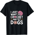 I Just Want To Crochet And Pet Dogs Crocheter Yarn -------- Yarn Supply | Premium Quality | Perfect for Crafters