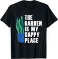 The Garden Is My Happy Place Gardening Gardener Plants Gift Apparel | US Viral Pick | Top Rated Comfort