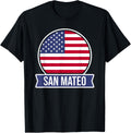 SAN MATEO - USA - American place name US flag design Apparel | Premium Quality | Aesthetic Casual Look