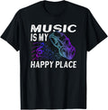 Music Lover Headphones Music is my Happy Place Apparel | High Search Volume | Aesthetic Casual Look