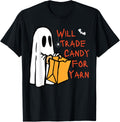 Ghost will trade candy for yarn halloween knitting Crochet Yarn Supply | High Search Volume | Customer Favorite