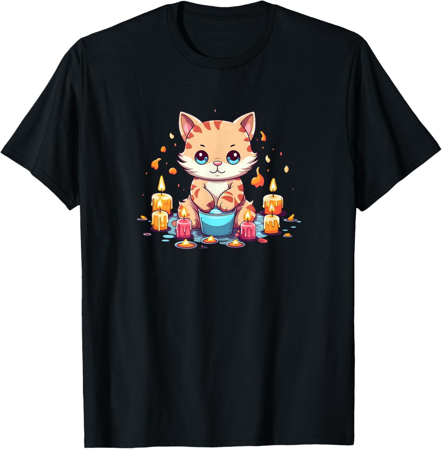 Cat As Candle Maker Design Candle Making T-Shirt for Men Women T-Shirt | Premium Quality | Perfect Gift Idea