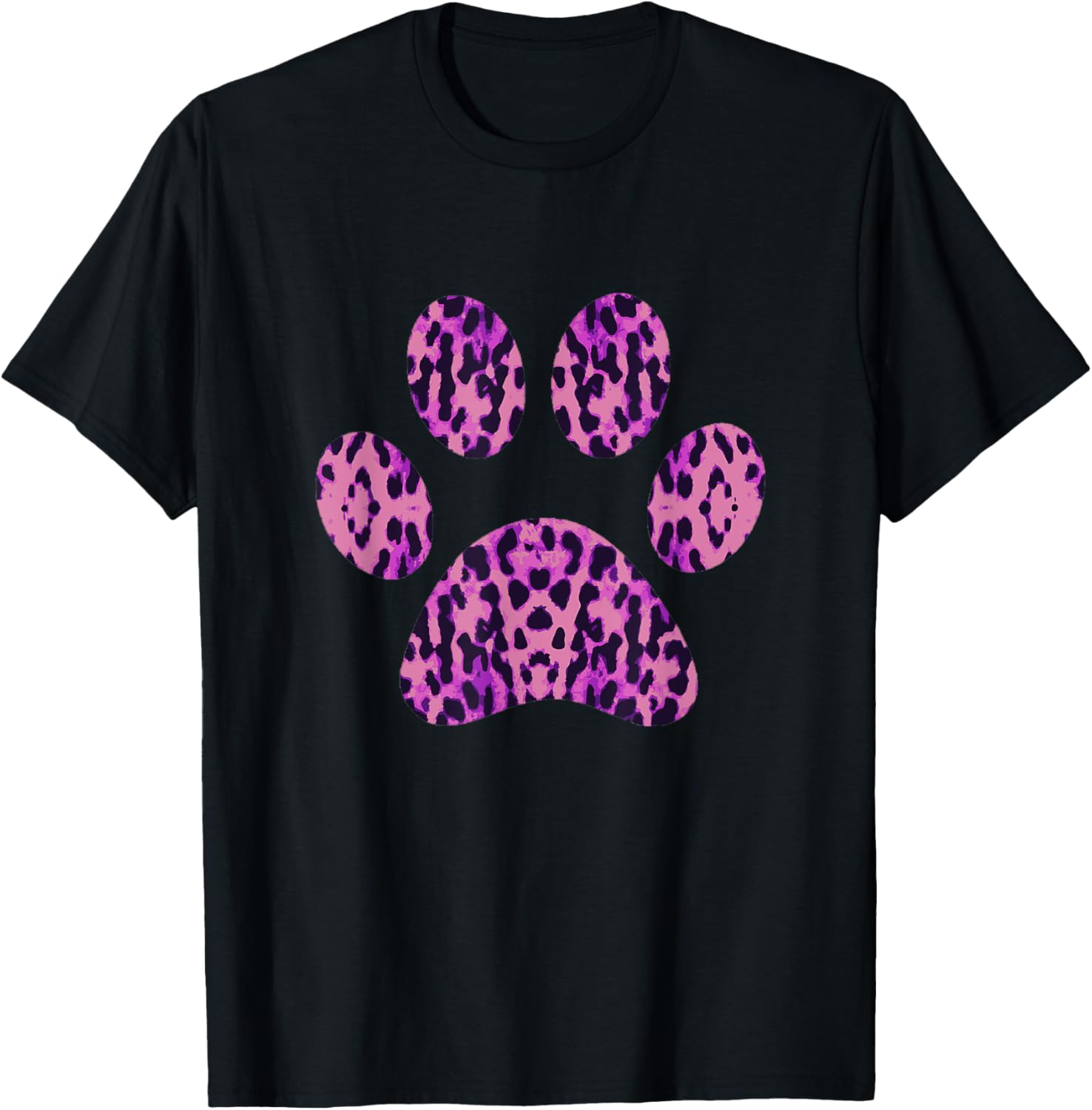 Pink Black Cheetah Design Paw Print Apparel Premium Print Gift Ready