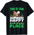 Home for the Holidays Our Happy Place Christmas Tshirt T-Shirt | Google Shopping Optimized | Perfect Gift Choice