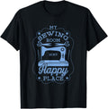 Happy Place Sewing Gift Quilters Crafting Quilting Knitting Apparel | High Search Volume | Customer Favorite