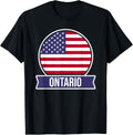 Ontario - USA - American place name US flag design Apparel | Trending 2025 | Top Rated Comfort