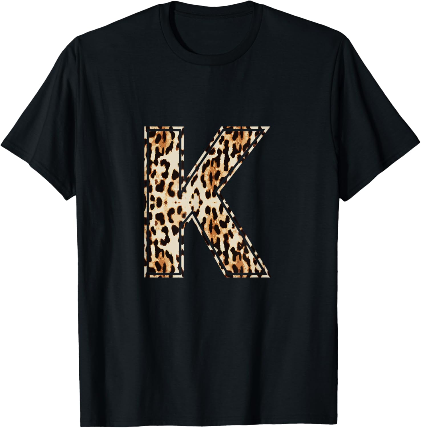 Awesome Letter K Initial Name Leopard Cheetah Print Apparel Trending US Fan Favorite
