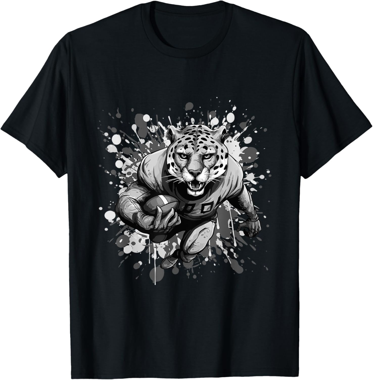 Cheetah Playing American Football Pop Art Apparel Trending US Gift Ready