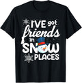 I've Got Friends in Snow Places Funny Snowman - Pajama Top Apparel | Top Conversion Title | High CTR Boost